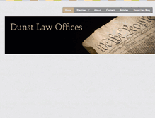 Tablet Screenshot of dunstlawoffices.com